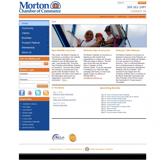 Chamber of Commerce Web Design Peoria IL